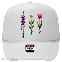 Foxglove Daisy Tulip Floral  Hat thumb 0