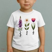 Foxglove Daisy Tulip Floral  Toddler T-Shirt thumb 2