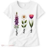 Foxglove Daisy Tulip Floral  Women's T-Shirt thumb 0