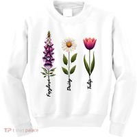 Foxglove Daisy Tulip Floral  Kids Sweatshirt thumb 0