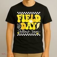 Field Day Trip Yellow Team Color Game Competition  T-Shirt thumb 3