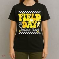 Field Day Trip Yellow Team Color Game Competition  T-Shirt thumb 4