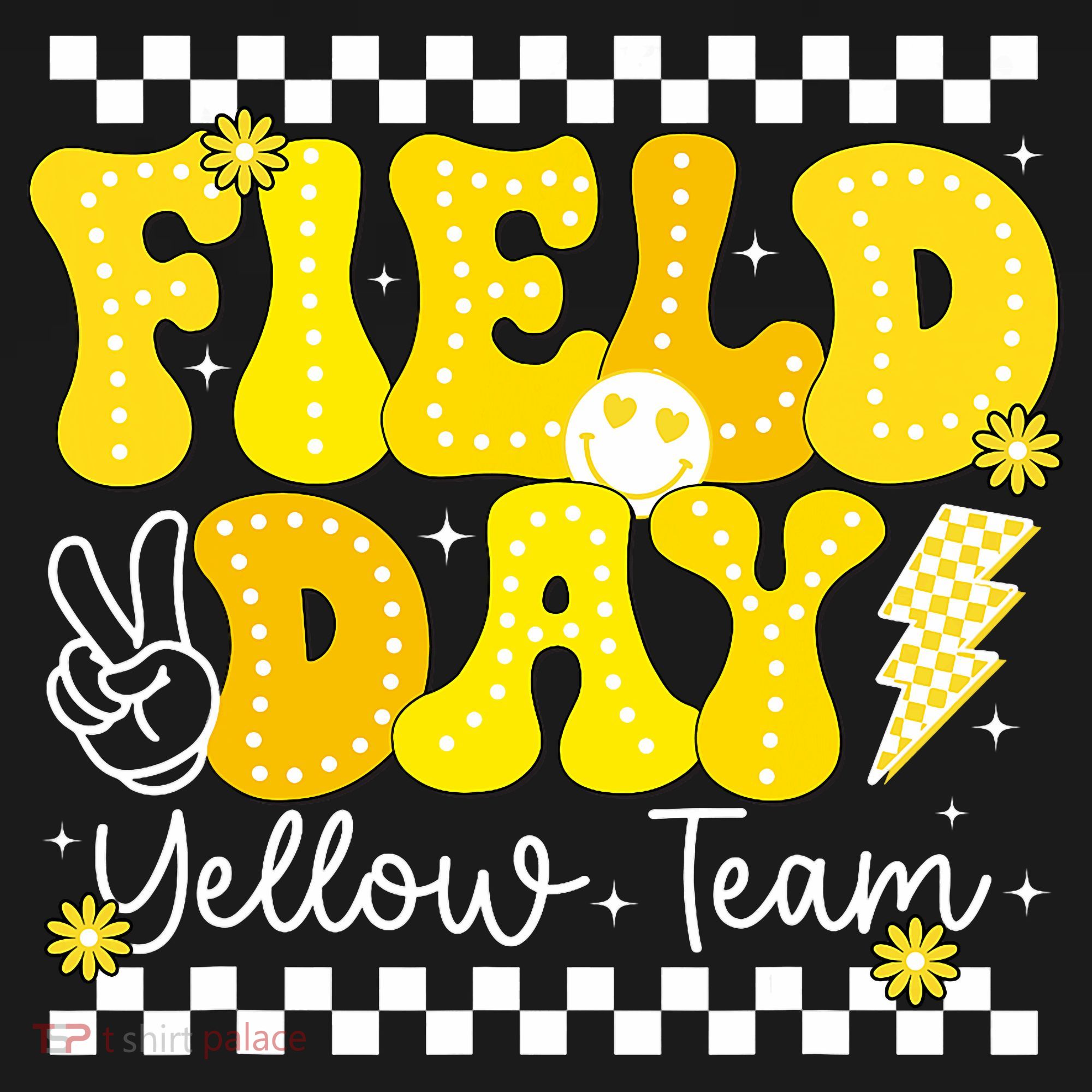 Field Day Trip Yellow Team Color Game Competition  T-Shirt