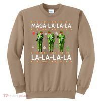 Funny Donald Trump Ugly Christmas Sweater. Maga La La La Sweatshirt thumb 0