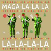 Funny Donald Trump Ugly Christmas Sweater. Maga La La La Polo thumb 2