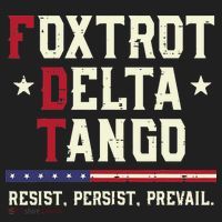 Foxtrot Delta Tango Resist Persist Protest Women Women's Sweatshirt thumb 2