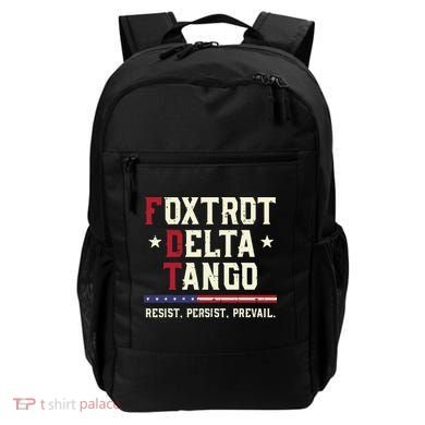 Foxtrot Delta Tango Resist Persist Protest Women Backpack