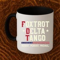 Foxtrot Delta Tango Resist Persist Protest Women Coffee Mug thumb 2