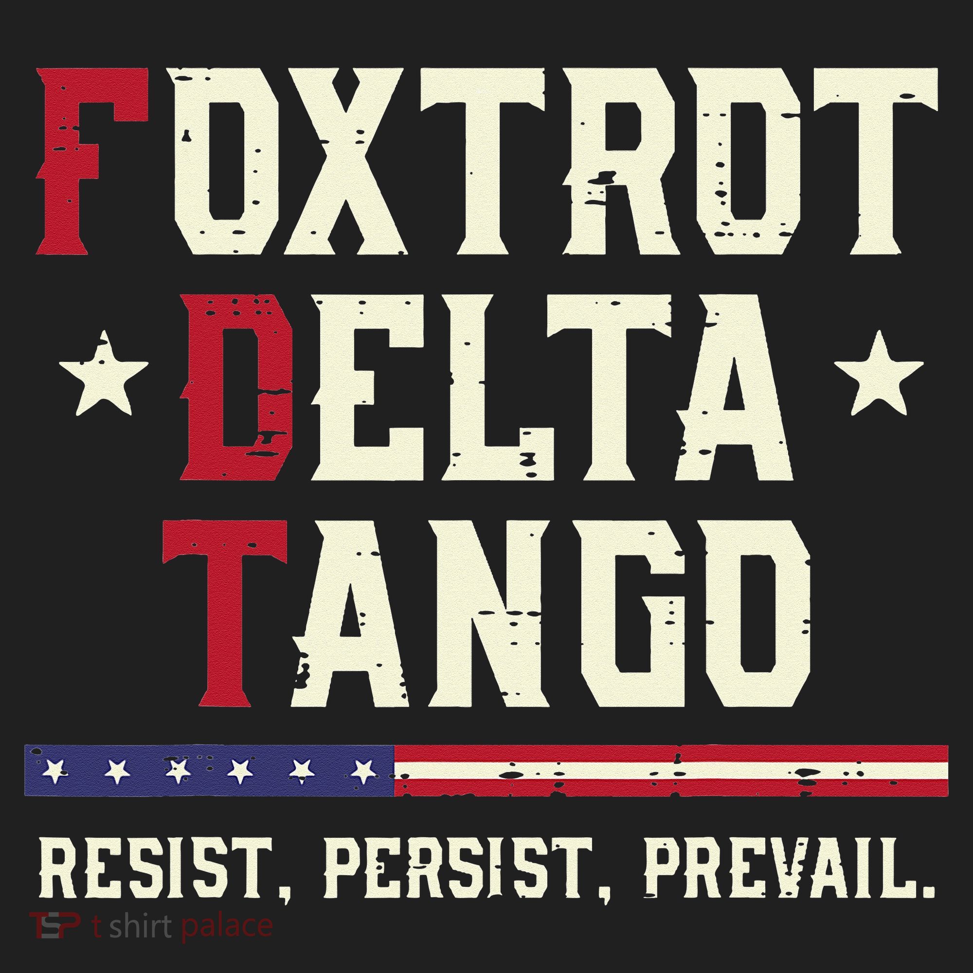 Foxtrot Delta Tango Resist Persist Protest Women Beanie