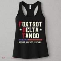 Foxtrot Delta Tango Resist Persist Protest Women Women's Tank Top thumb 3