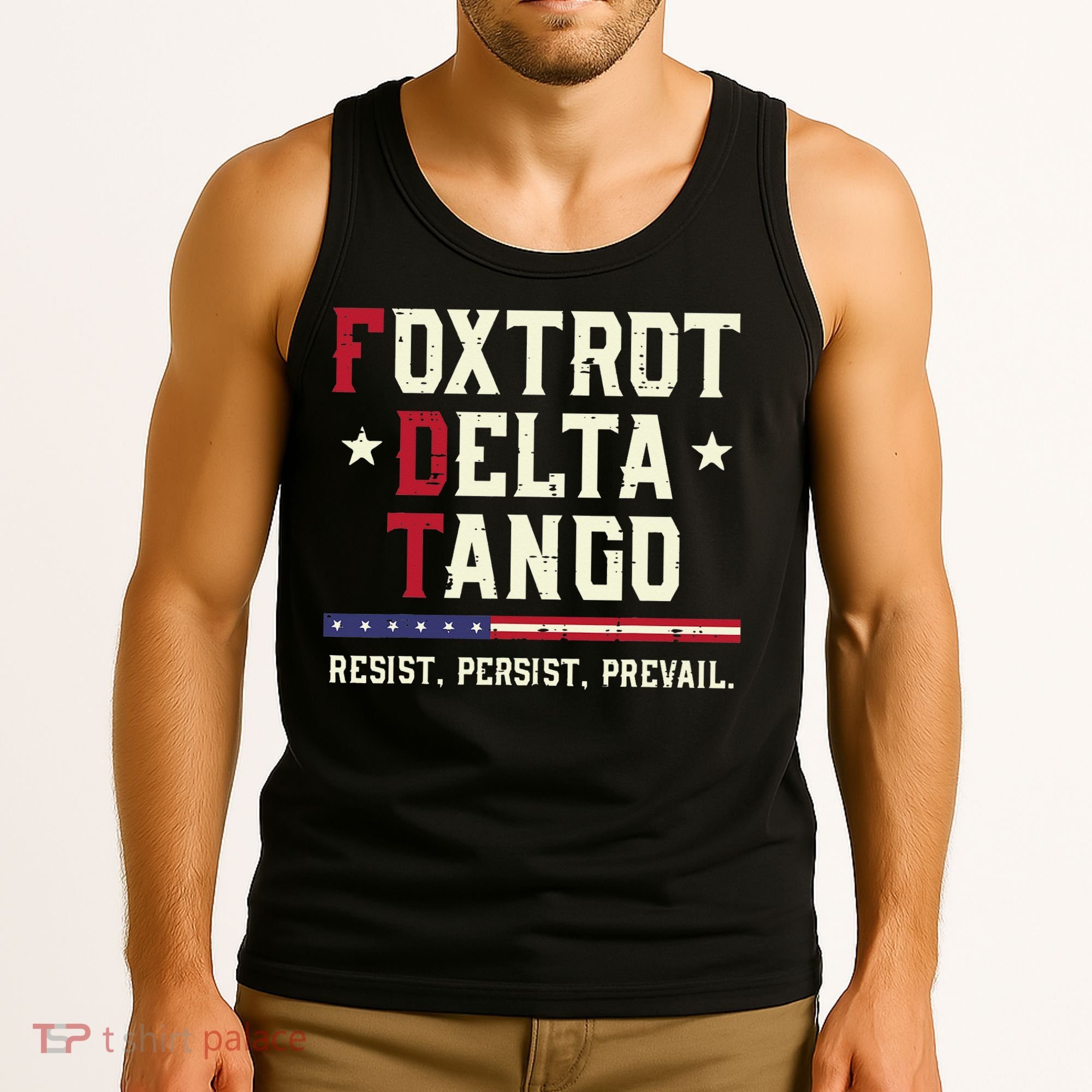 Foxtrot Delta Tango Resist Persist Protest Women Tank Top