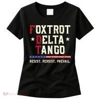 Foxtrot Delta Tango Resist Persist Protest Women Women's T-Shirt thumb 0