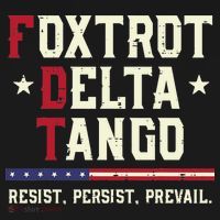 Foxtrot Delta Tango Resist Persist Protest Women Kids Sweatshirt thumb 2