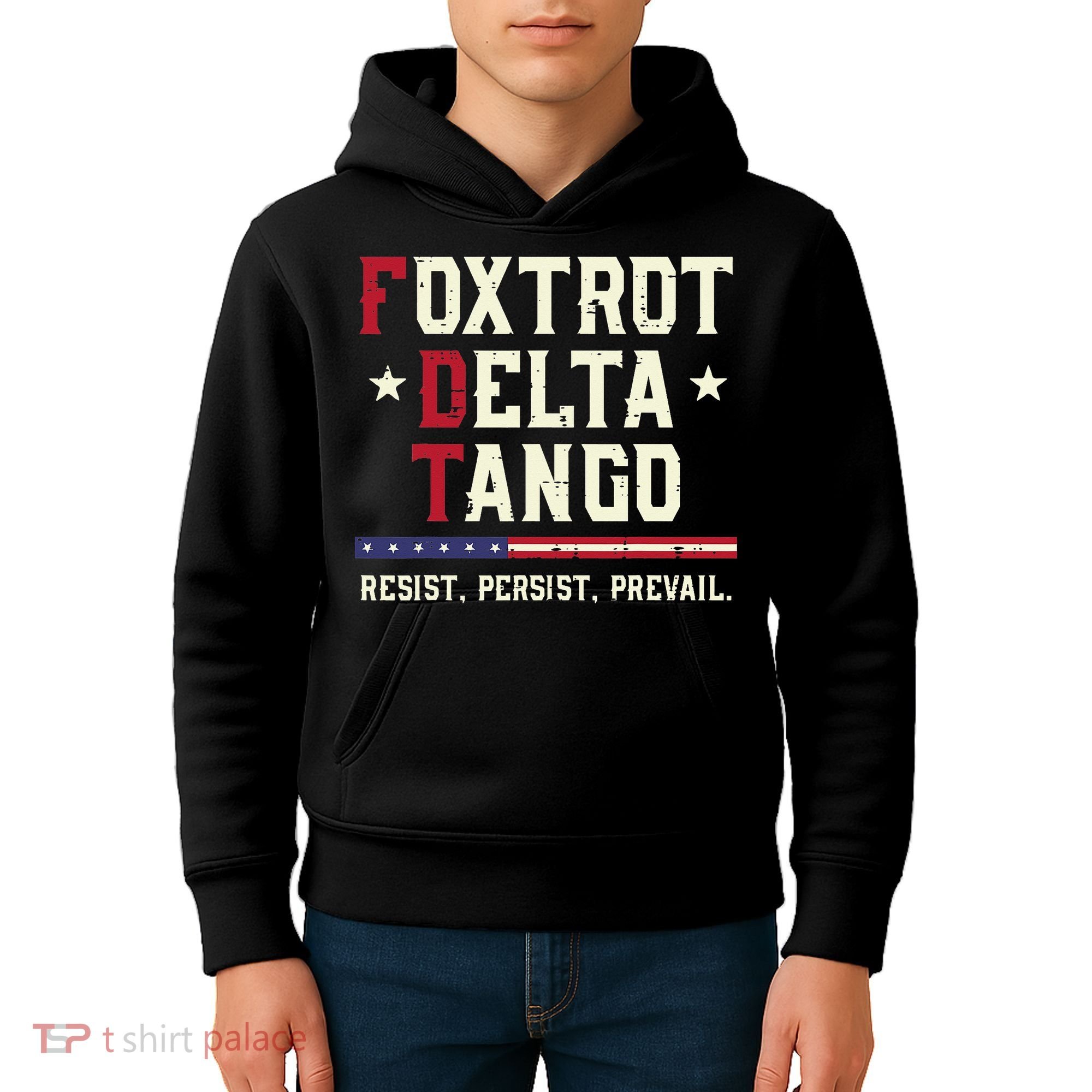 Foxtrot Delta Tango Resist Persist Protest Women Kids Hoodie