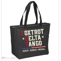 Foxtrot Delta Tango Resist Persist Protest Women Tote Bag thumb 2