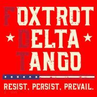 Foxtrot Delta Tango Resist Persist Protest Women Santa Hat thumb 1