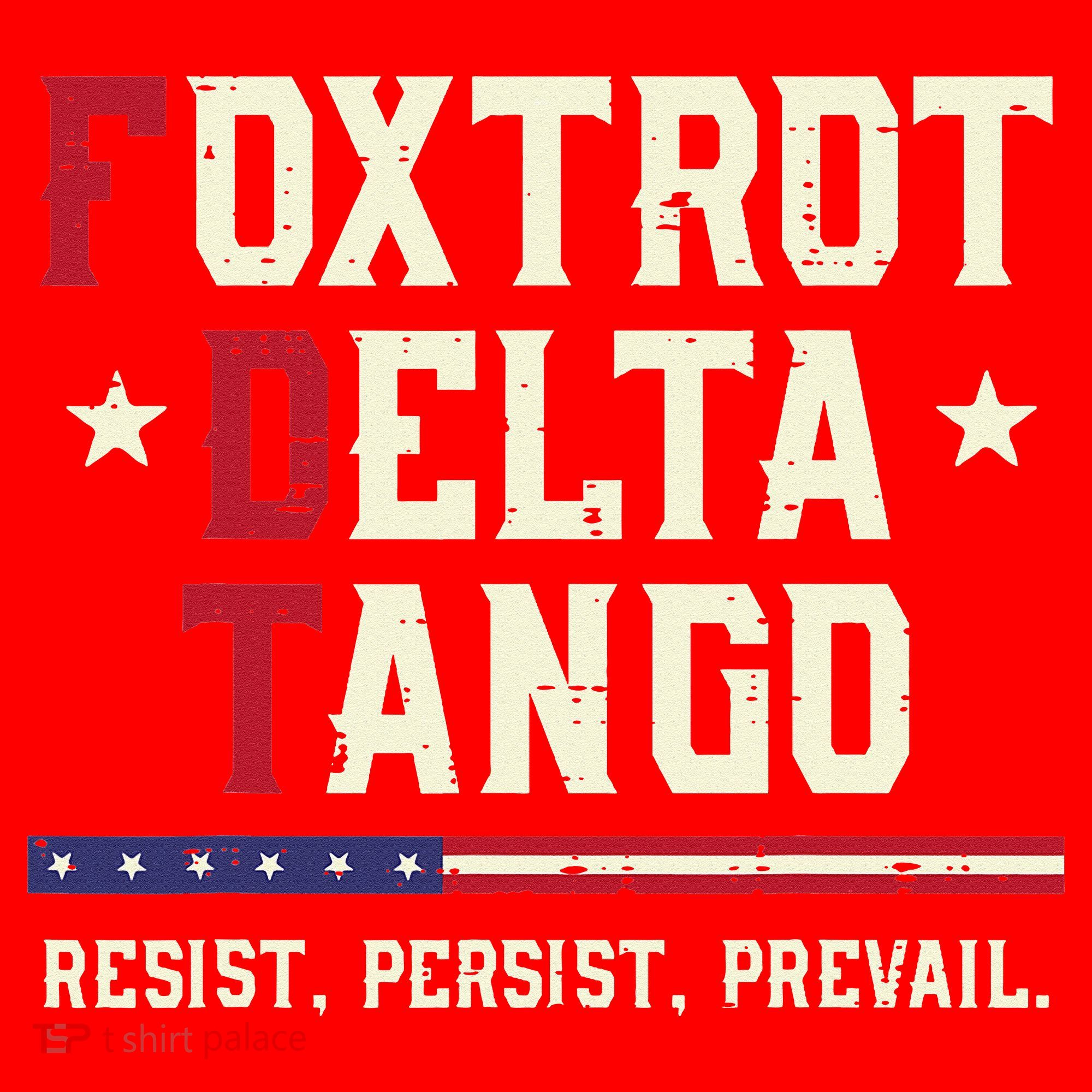Foxtrot Delta Tango Resist Persist Protest Women Santa Hat