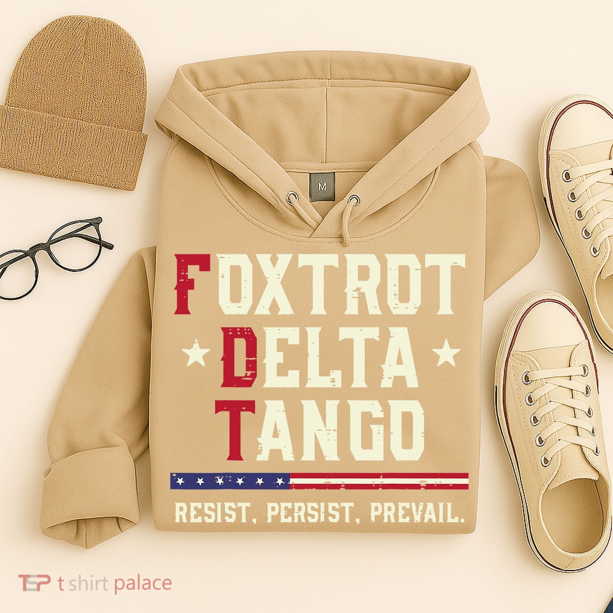 Foxtrot Delta Tango Resist Persist Protest Women Hoodie
