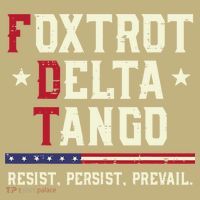 Foxtrot Delta Tango Resist Persist Protest Women Long Sleeve Shirt thumb 2