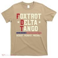 Foxtrot Delta Tango Resist Persist Protest Women T-Shirt thumb 0