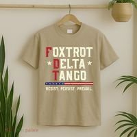 Foxtrot Delta Tango Resist Persist Protest Women T-Shirt thumb 2