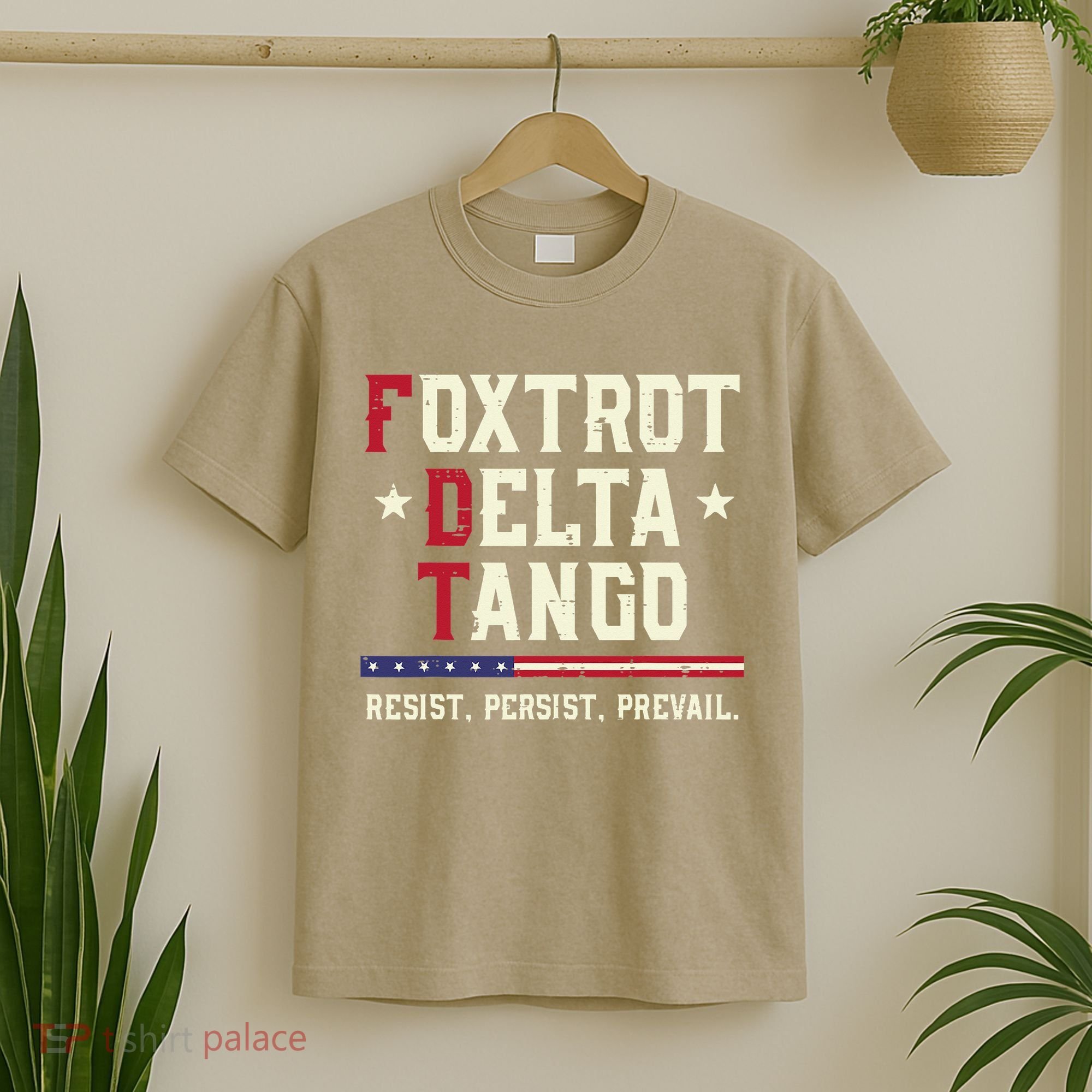 Foxtrot Delta Tango Resist Persist Protest Women T-Shirt
