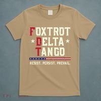 Foxtrot Delta Tango Resist Persist Protest Women T-Shirt thumb 5