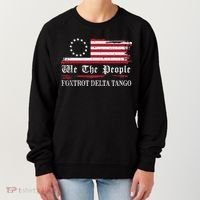 Foxtrot Delta Tango Flag We The People Resist Women Women's Sweatshirt thumb 0