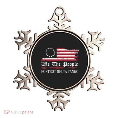 Foxtrot Delta Tango Flag We The People Resist Women Ornament