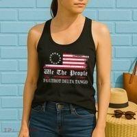 Foxtrot Delta Tango Flag We The People Resist Women Women's Tank Top thumb 2