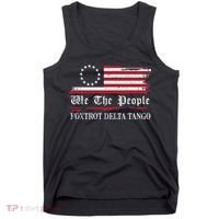 Foxtrot Delta Tango Flag We The People Resist Women Tank Top thumb 0