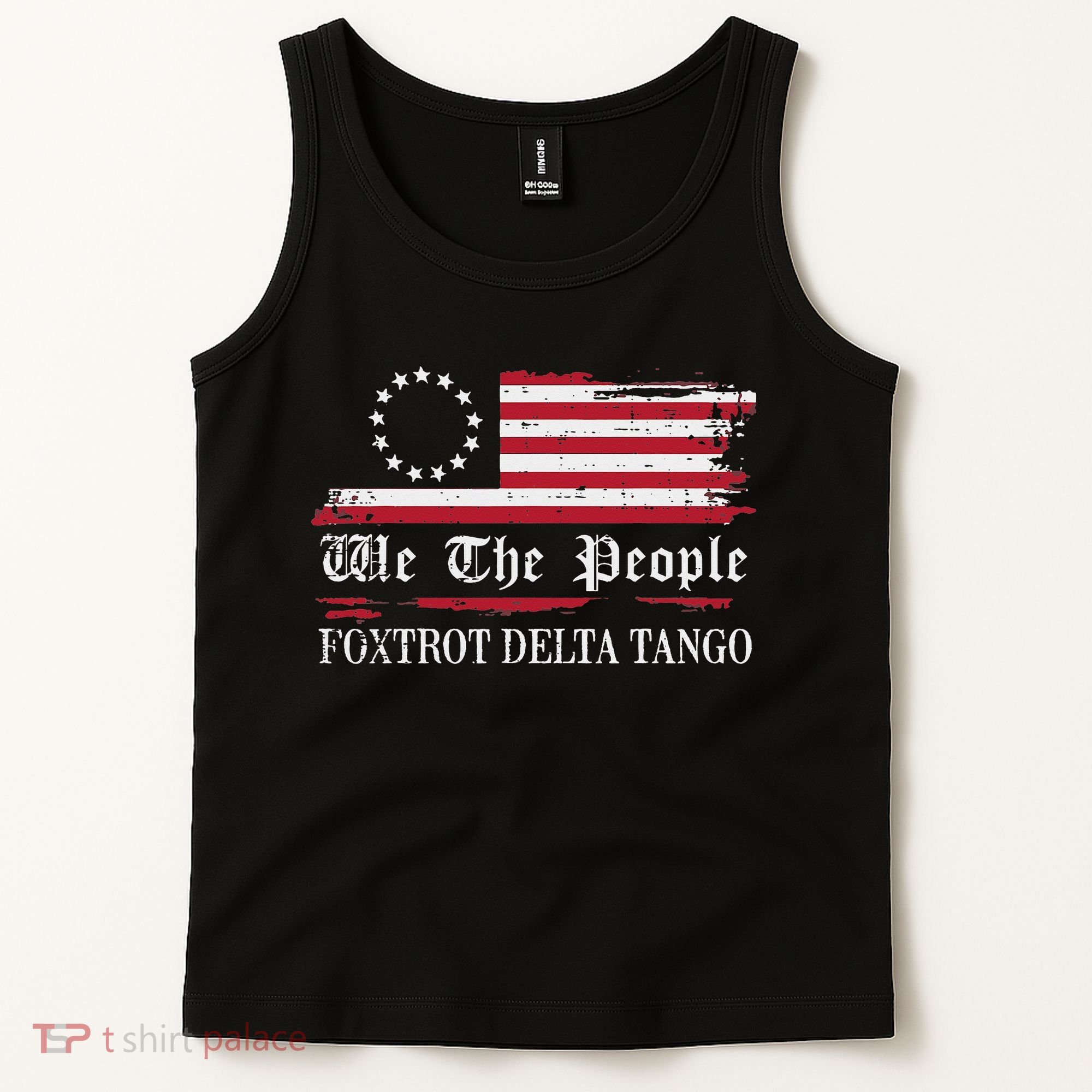 Foxtrot Delta Tango Flag We The People Resist Women Tank Top