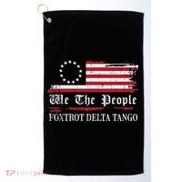 Foxtrot Delta Tango Flag We The People Resist Women Golf Towel thumb 0