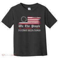 Foxtrot Delta Tango Flag We The People Resist Women Toddler T-Shirt thumb 0
