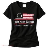 Foxtrot Delta Tango Flag We The People Resist Women Women's T-Shirt thumb 0