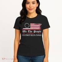 Foxtrot Delta Tango Flag We The People Resist Women Women's T-Shirt thumb 4