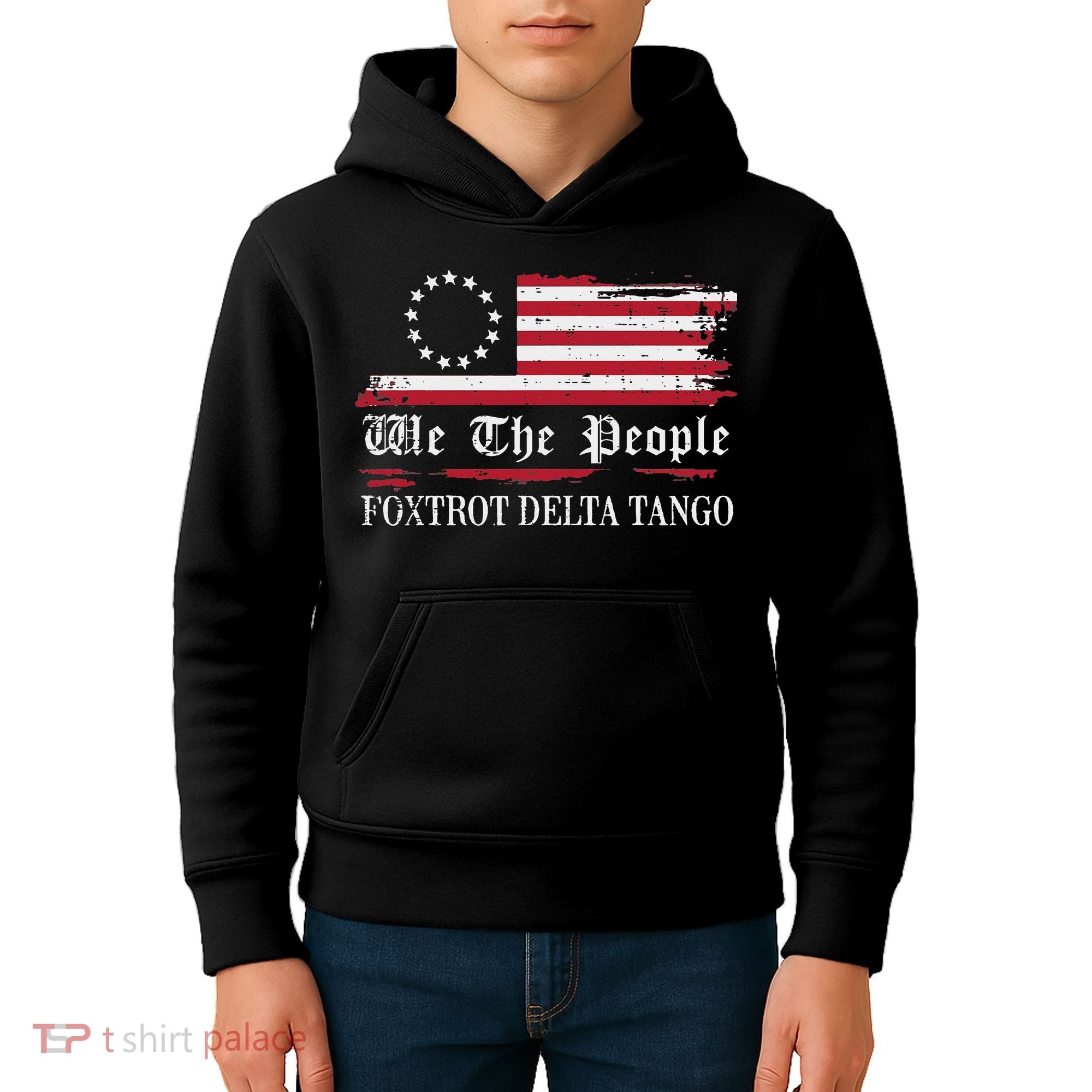 Foxtrot Delta Tango Flag We The People Resist Women Kids Hoodie