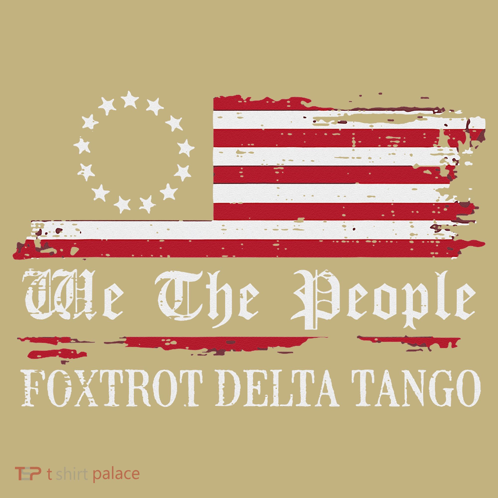Foxtrot Delta Tango Flag We The People Resist Women Long Sleeve Shirt