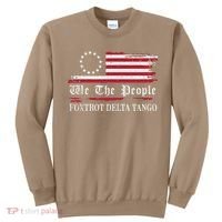 Foxtrot Delta Tango Flag We The People Resist Women Sweatshirt thumb 0