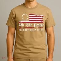 Foxtrot Delta Tango Flag We The People Resist Women T-Shirt thumb 3