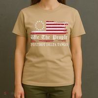 Foxtrot Delta Tango Flag We The People Resist Women T-Shirt thumb 4