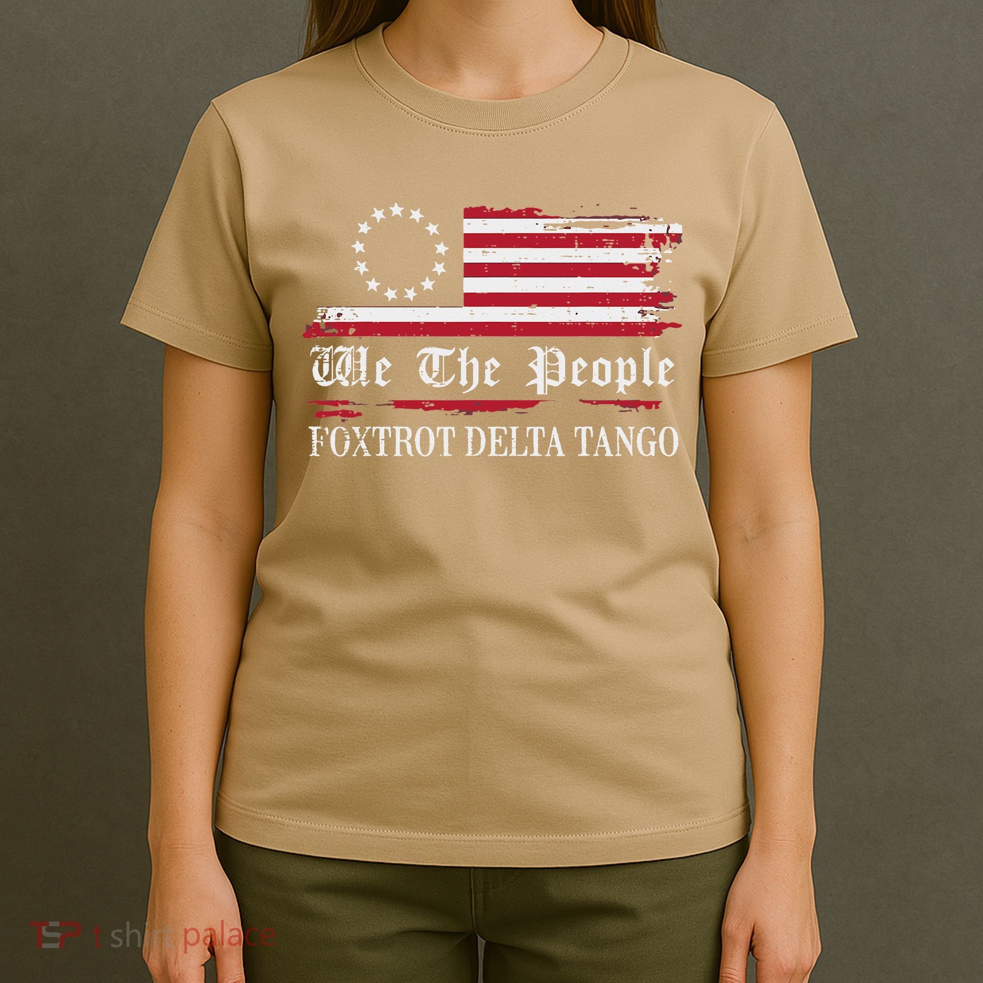 Foxtrot Delta Tango Flag We The People Resist Women T-Shirt