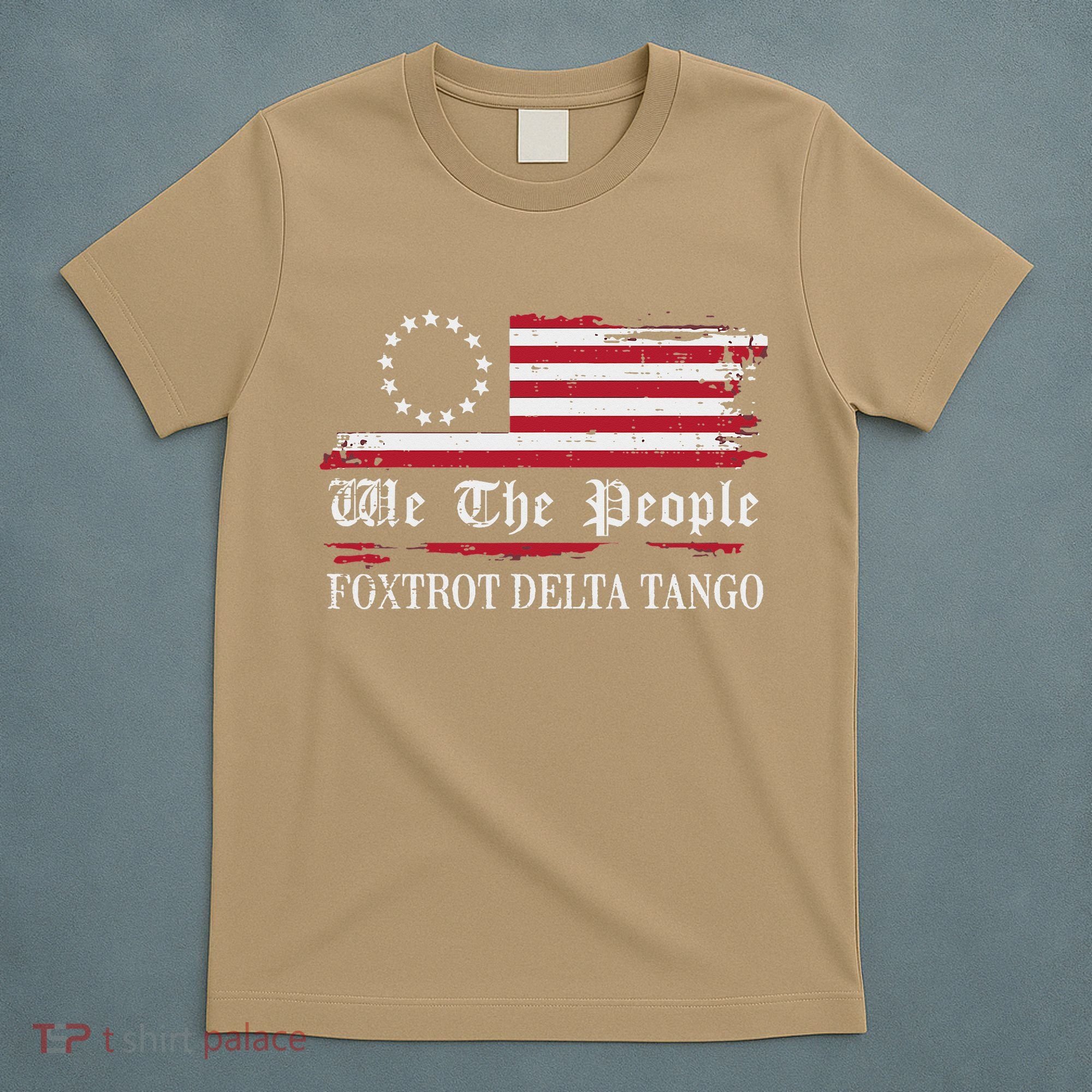 Foxtrot Delta Tango Flag We The People Resist Women T-Shirt