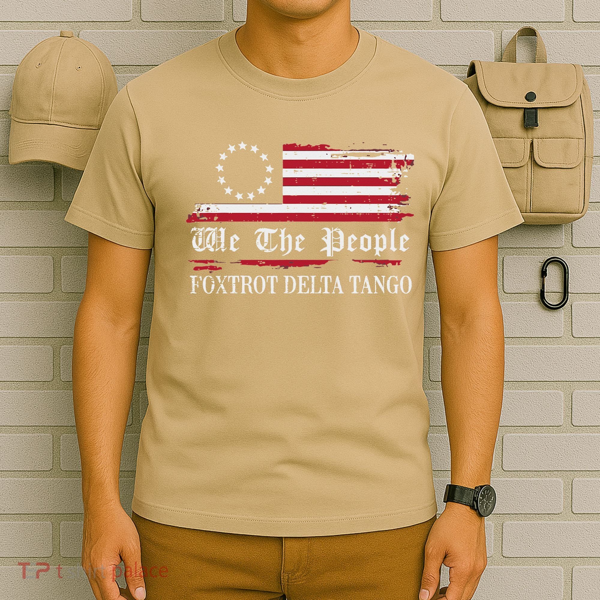 Foxtrot Delta Tango Flag We The People Resist Women T-Shirt
