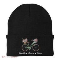 Flourish Dream Thrive Floral Bike Subtle 8647 Trump Resist Beanie thumb 0