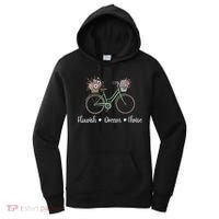 Flourish Dream Thrive Floral Bike Subtle 8647 Trump Resist Women's Hoodie thumb 0