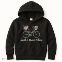 Flourish Dream Thrive Floral Bike Subtle 8647 Trump Resist Kids Hoodie thumb 0