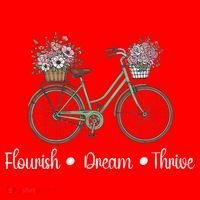 Flourish Dream Thrive Floral Bike Subtle 8647 Trump Resist Santa Hat thumb 1