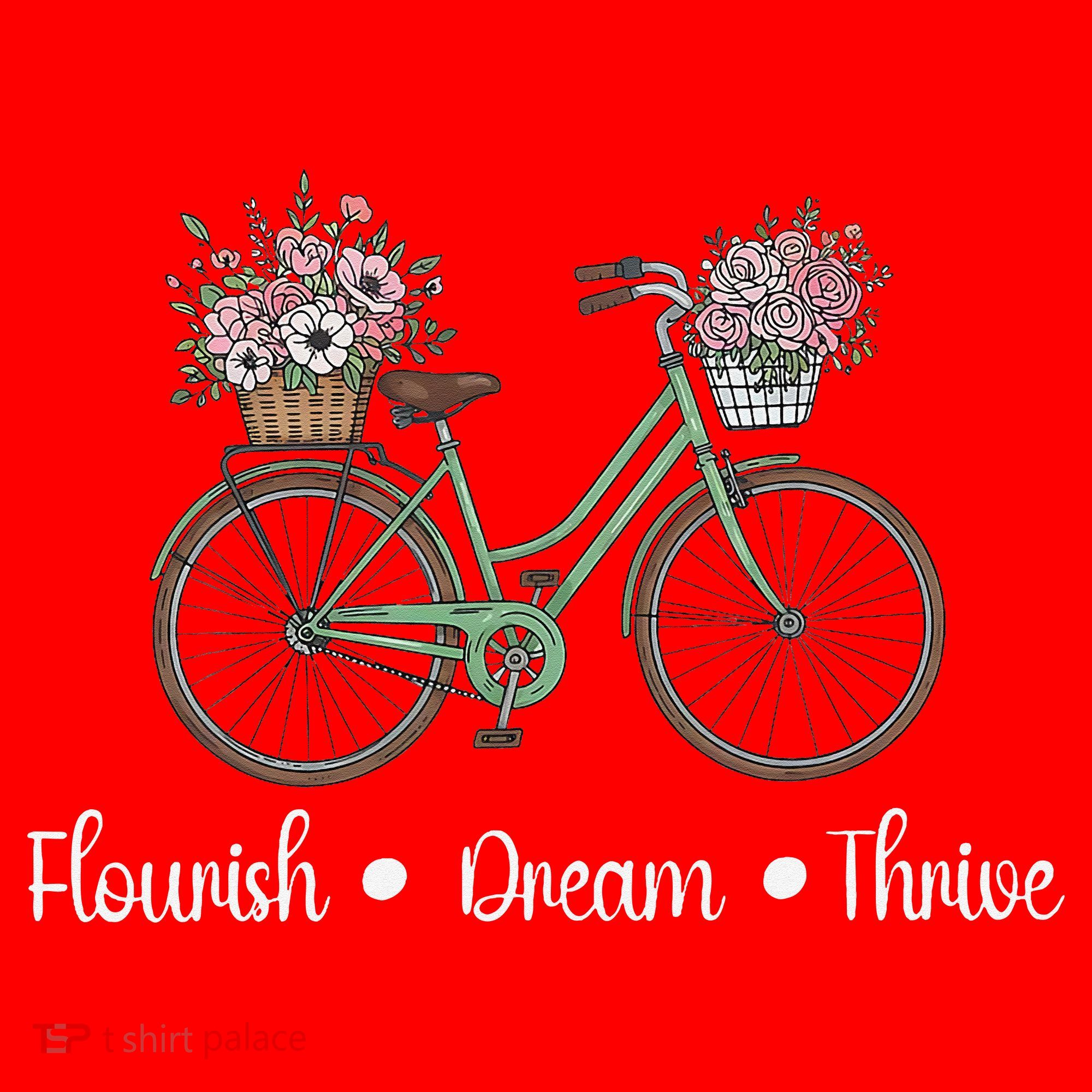 Flourish Dream Thrive Floral Bike Subtle 8647 Trump Resist Santa Hat