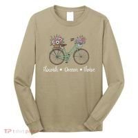 Flourish Dream Thrive Floral Bike Subtle 8647 Trump Resist Long Sleeve Shirt thumb 0
